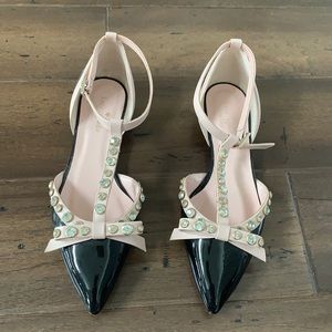 Kate Spade flat shoes with bow and crystals
